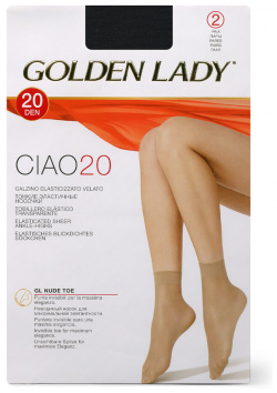 Gld Ciao 20 (носки  2 пары) Nero GOLDEN LADY 03514749