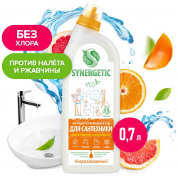 Средство биоразлагаемое для мытья сантехники synergetic грейпфрут и апельсин 5 в 1  0 7л 03536185