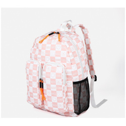 Рюкзак школьный из текстиля на молнии  5 карманов цвет розовый No brand 04299956