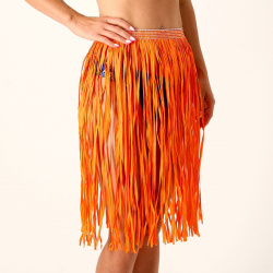 Гавайская юбка  60 см цвет оранжевый Страна Карнавалия 04916437