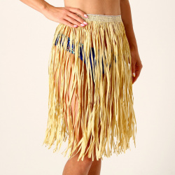 Гавайская юбка  60 см цвет бежевый Страна Карнавалия 04916391