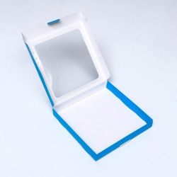 Коробка самосборная с окном синяя  21 х 3 см UPAK LAND 05247996