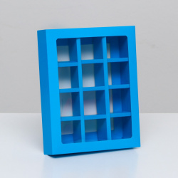 Коробка для конфет  12 шт голубой 19 х 15 3 5 см UPAK LAND 05247982