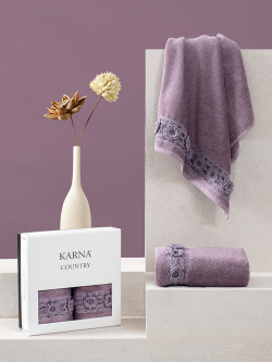Полотенце махровое "KARNA" с вышивкой COUNTRY 50x90 KARNA 05606724 