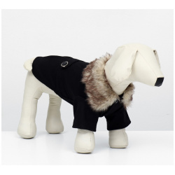 Пальто для собак  размер xs (дс 20 ог 29 30 ош 21 см) черное No brand 05588630