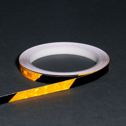 Светоотражающая лента  самоклеящаяся черно желтая 1 см х 8 м No brand 05587283 С