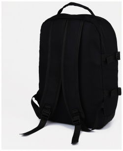 Рюкзак молодежный из текстиля на молнии  3 кармана цвет черный No brand 05592591