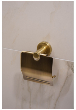 Держатель для туалетной бумаги с крышкой штольц stölz bacic  серия bronze 05569993