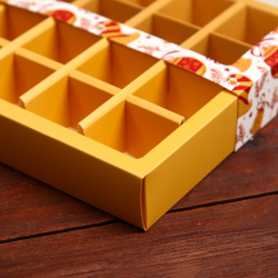Коробка для конфет 16 шт  17 7 х 3 8 см UPAK LAND 05599860