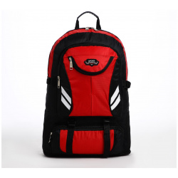 Рюкзак туристический на молнии  4 наружных кармана цвет красный/черный No brand 05724689