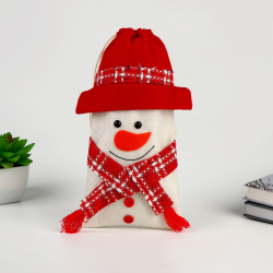 Мешок для подарков No brand 05729812 «Снеговик с шарфиком»