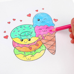 Цветные карандаши  12 цветов трехгранные холодное сердце Disney 05885973