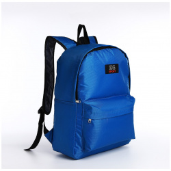 Рюкзак на молнии  наружный карман цвет синий No brand 06020934