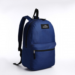Рюкзак на молнии  наружный карман цвет синий No brand 06020929
