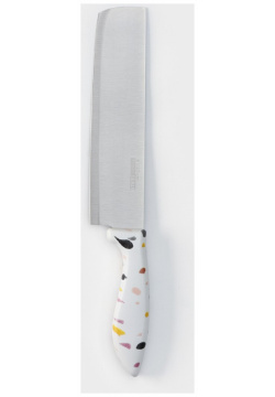 Нож  топорик кухонный доляна sparkle лезвие 20 см цвет белый 06301185