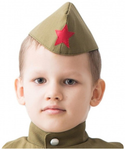 Пилотка военного детская  р 52 см Страна Карнавалия 06431417