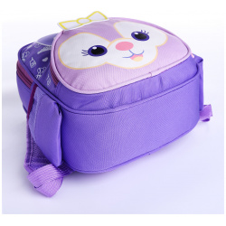 Рюкзак детский на молнии  3 наружных кармана цвет сиреневый No brand 06434912