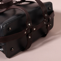 Портупея для сумки из искусственной кожи  43 × 35 15 см цвет коричневый/серебряный Арт Узор 06919575