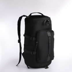 Рюкзак сумка на молнии  4 наружных кармана отделение для обуви цвет черный No brand 07019014