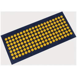 Ипликатор  коврик основа спанбонд 140 модулей 28 × 64 см цвет темно синий/желтый ONLITOP 07061045