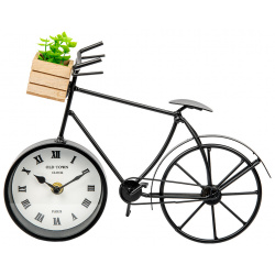 Часы Велосипед с суккулентом Вещицы 07254126