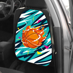 Накидка на сиденье автомобильное cartage баскетбол  пвх 60 х 45 см европодвес 07421991