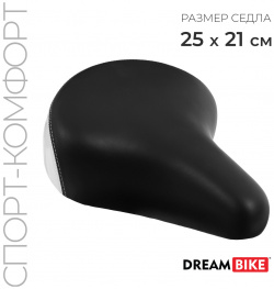 Седло dream bike  спорт комфорт цвет черный/белый 07746870