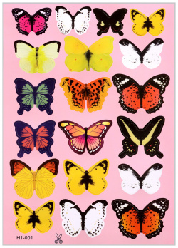 Наклейка 3д интерьерная бабочки No brand 07466036 