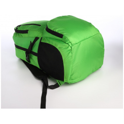 Рюкзак складной на молнии из текстиля  5 карманов цвет зеленый No brand 07750764