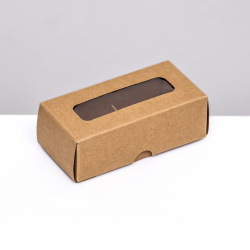 Коробка складная под 2 конфеты  крафт 5 х 10 3 см UPAK LAND 07606547