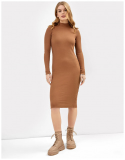 Платье женское с длинными рукавами в коричневом цвете Mark Formelle 07626441 