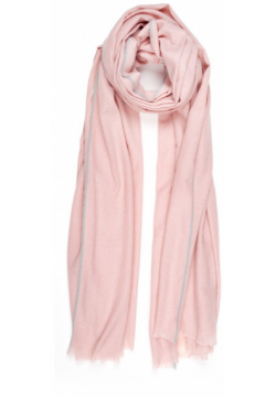 Палантин Модные истории 07761770 Теплый уютный нежно розового цвета с