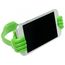 Подставка для телефона luazon  в форме рук регулируемая ширина зеленая Home 01239638