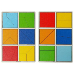 Квадраты никитина 1 уровень (2 шт )  12 квадратов Лесная мастерская 0860136