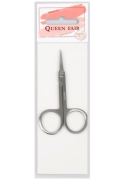 Ножницы маникюрные  для кутикулы прямые узкие 9 см цвет серебристый Queen fair 01224630