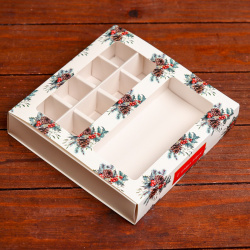 Коробка для конфет  8 и шоколадка 17 7 х 3 см UPAK LAND 05599863
