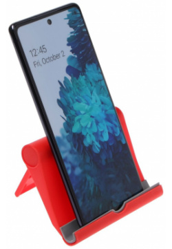 Подставка для телефона luazon  складная регулируемая высота красная Home 01225592