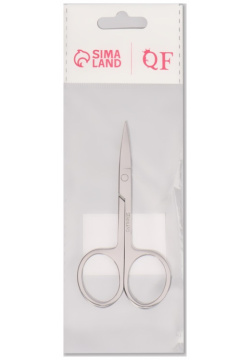 Ножницы маникюрные  прямые узкие 9 см цвет серебристый Queen fair 01224726