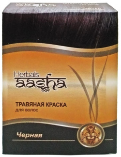 Краска для волос Черная 60г Aasha 07417538 