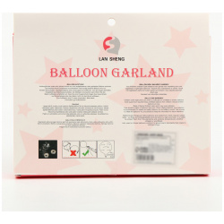 Набор для создания композиций из воздушных шаров  52 шт серебро розовый Страна Карнавалия 08063134