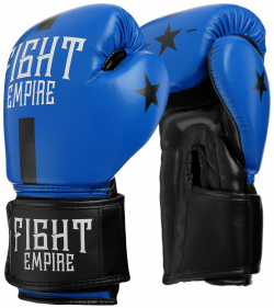 Перчатки боксерские детские fight empire  синие размер 10 oz 08133226