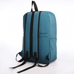 Рюкзак молодежный из текстиля на молнии  водонепроницаемый 4 кармана цвет зеленый No brand 08227377