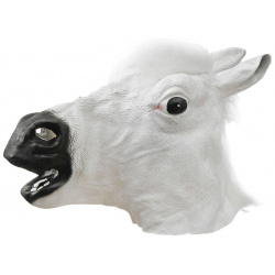 Карнавальная маска No brand 0993741 «Лошадь»  цвет белый