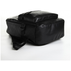 Рюкзак школьный из искусственной кожи на молнии  3 кармана цвет черный No brand 08320800