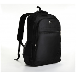 Рюкзак школьный из текстиля на молнии  4 кармана цвет черный No brand 08480127