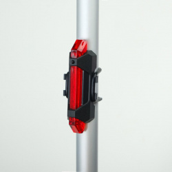 Фонарь велосипедный задний аккумуляторный  водонепроницаемый 5 диодов 4 режима No brand 01230721