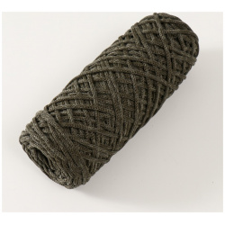 Шнур для вязания 35% хлопок 65% полипропилен 3 мм 85м/160±10 гр ( хаки/болотный) No brand 08573357