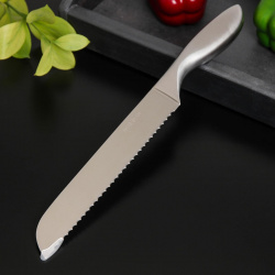 Нож для хлеба доляна salomon  длина лезвия 20 см цвет серебристый 0800187