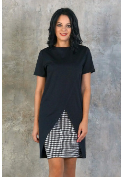 Комплект AjouR 0890570 Блуза из плотного трикотажного полотна  Расцветка черный