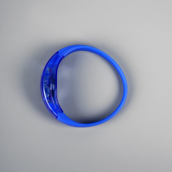 Светодиодный браслет синий  батарейки cr2016х2 свечение синее Luazon Lighting 08812906